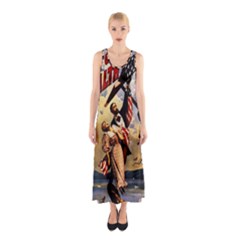 The War Of Wealth Sleeveless Maxi Dress by Valentinaart