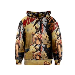 The War Of Wealth Kids  Zipper Hoodie by Valentinaart