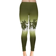 Tropical Sunset Leggings  by Valentinaart