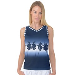 Tropical Sunset Women s Basketball Tank Top by Valentinaart