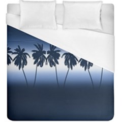 Tropical Sunset Duvet Cover (king Size) by Valentinaart