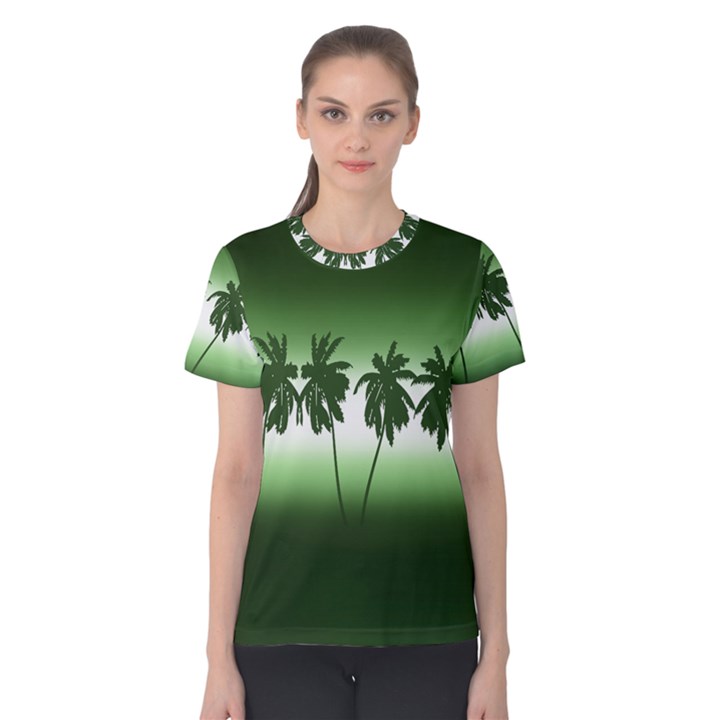 Tropical sunset Women s Cotton Tee