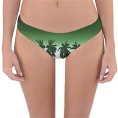 Tropical Sunset Reversible Hipster Bikini Bottoms