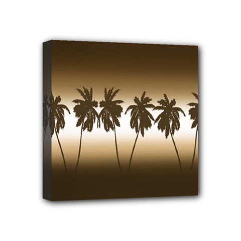 Tropical Sunset Mini Canvas 4  X 4  by Valentinaart