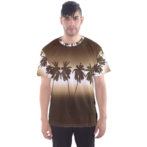 Tropical Sunset Men s Sports Mesh Tee by Valentinaart