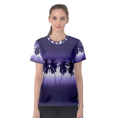 Tropical Sunset Women s Sport Mesh Tee by Valentinaart