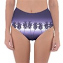 Tropical sunset Reversible High-Waist Bikini Bottoms View1