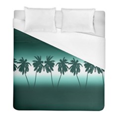 Tropical Sunset Duvet Cover (full/ Double Size) by Valentinaart