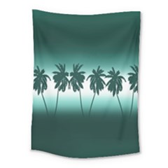 Tropical Sunset Medium Tapestry by Valentinaart