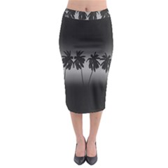 Tropical Sunset Midi Pencil Skirt by Valentinaart