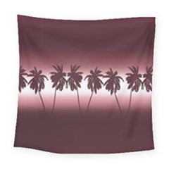 Tropical Sunset Square Tapestry (large) by Valentinaart