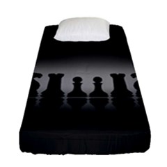 Chess Pieces Fitted Sheet (single Size) by Valentinaart