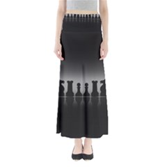 Chess Pieces Maxi Skirts by Valentinaart