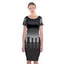 Chess Pieces Classic Short Sleeve Midi Dress View1