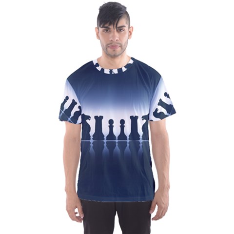 Chess Pieces Men s Sports Mesh Tee by Valentinaart