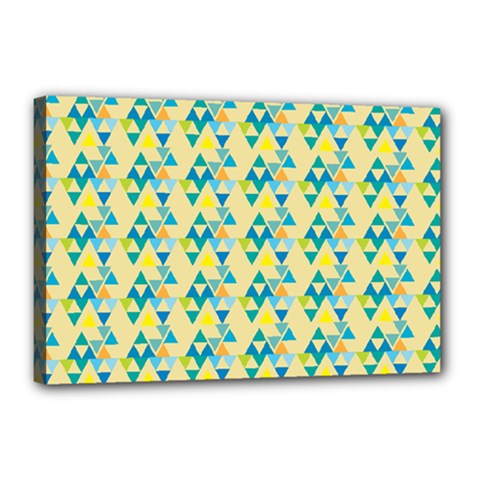 Colorful Triangle Pattern Canvas 18  X 12 