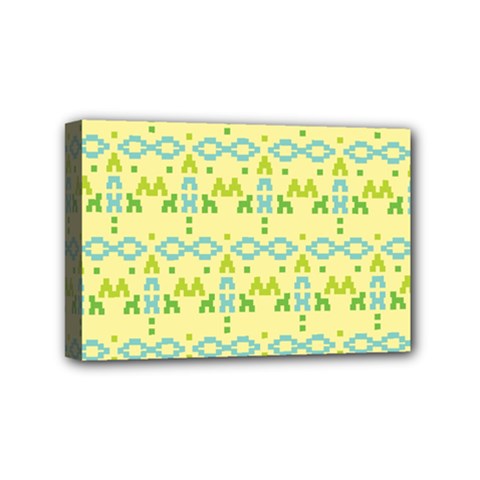 Simple Tribal Pattern Mini Canvas 6  X 4  by berwies