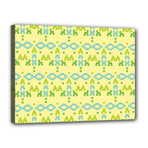 Simple Tribal Pattern Canvas 16  X 12  by berwies