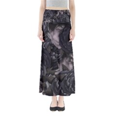 Dark Purple Roses Maxi Skirts by LovelyDesigns4U