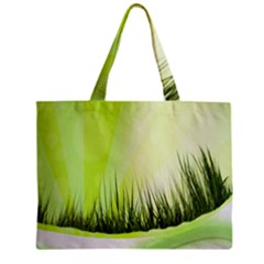 Green Background Wallpaper Texture Zipper Mini Tote Bag by Nexatart