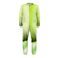 Green Background Wallpaper Texture Onepiece Jumpsuit (kids) by Nexatart