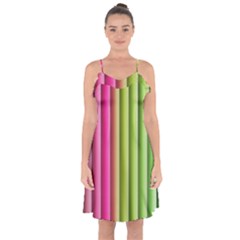 Vertical Blinds A Completely Seamless Tile Able Background Ruffle Detail Chiffon Dress by Nexatart