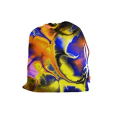 Fractal Art Pattern Cool Drawstring Pouches (large)  by Nexatart