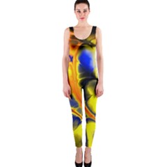 Fractal Art Pattern Cool Onepiece Catsuit by Nexatart