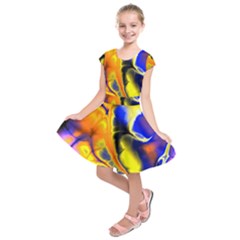 Fractal Art Pattern Cool Kids  Short Sleeve Dress by Nexatart