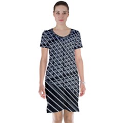 Abstract Architecture Pattern Short Sleeve Nightdress by Nexatart