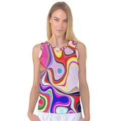 Colourful Abstract Background Design Women s Basketball Tank Top by Nexatart