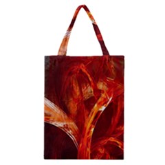 Red Abstract Pattern Texture Classic Tote Bag by Nexatart