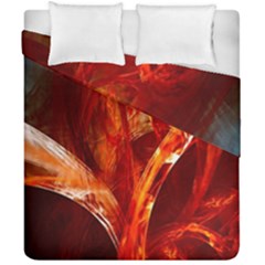 Red Abstract Pattern Texture Duvet Cover Double Side (california King Size) by Nexatart