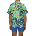 Pixel Pattern A Completely Seamless Background Design Kids  Short Sleeve Swimwear View2