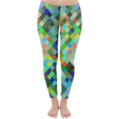 Pixel Pattern A Completely Seamless Background Design Classic Winter Leggings