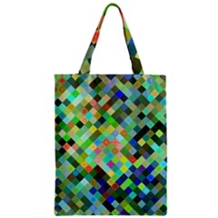 Pixel Pattern A Completely Seamless Background Design Zipper Classic Tote Bag