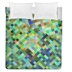 Pixel Pattern A Completely Seamless Background Design Duvet Cover Double Side (Queen Size)