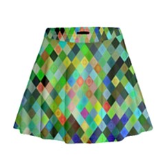 Pixel Pattern A Completely Seamless Background Design Mini Flare Skirt by Nexatart