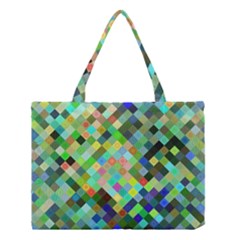 Pixel Pattern A Completely Seamless Background Design Medium Tote Bag