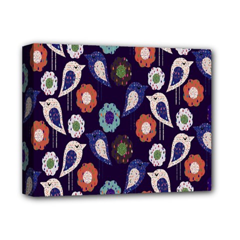 Cute Birds Seamless Pattern Deluxe Canvas 14  X 11  by Nexatart