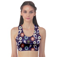 Cute Birds Seamless Pattern Sports Bra by Nexatart