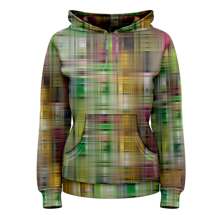 Woven Colorful Abstract Background Of A Tight Weave Pattern Women s Pullover Hoodie