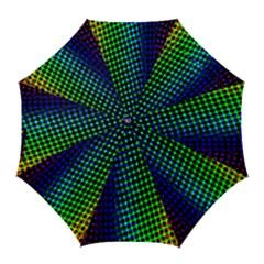 Digitally Created Halftone Dots Abstract Golf Umbrellas