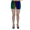 Digitally Created Halftone Dots Abstract Skinny Shorts View1