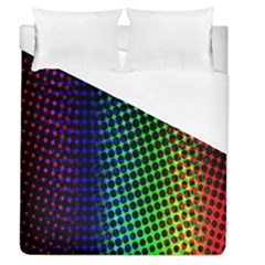 Digitally Created Halftone Dots Abstract Duvet Cover (Queen Size)