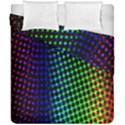 Digitally Created Halftone Dots Abstract Duvet Cover Double Side (California King Size) View1