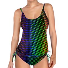 Digitally Created Halftone Dots Abstract Tankini