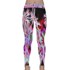 Fractal Fireworks Display Pattern Classic Yoga Leggings by Nexatart