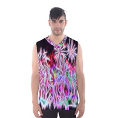 Fractal Fireworks Display Pattern Men s Basketball Tank Top by Nexatart