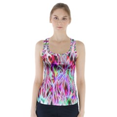 Fractal Fireworks Display Pattern Racer Back Sports Top by Nexatart